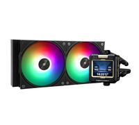 Thermalright Frozen Warframe 240 ARGB-240mm AIO CPU Refroidisseur liquide pour processeur, écran LCD IPS avec résolution 320 x 240, pour AM4/AM5 et Intel LGA1700, écran "2,4" pour images et double