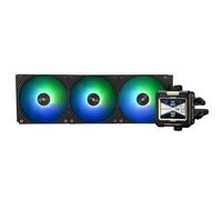 Thermalright Frozen Warframe 360 ARGB Refroidisseur à eau pour processeur avec 3 ventilateurs PWM 2000 tr/min, écran LCD IPS avec résolution 320 x 240, refroidisseur liquide Aio pour AMD :