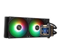 Thermalright FW 240 ARGB V2 Refroidisseur à eau pour processeur avec 2 ventilateurs PWM avec 2 000 tr/min, écran LCD IPS avec résolution 320 x 240, refroidisseur liquide Aio pour AMD : AM4/AM5/Intel