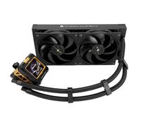 Thermalright FW 240 Refroidisseur liquide pour processeur AIO, écran LCD IPS avec résolution 320 x 240, pour AM4/AM5, Intel LGA1700/738, écran 0,9" pour images et double ventilateurs, noir