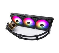 Thermalright FW 360 Black ARGB avec 3 ventilateurs PWM, vitesse de la pompe à eau de 3 000 tr/min, roulement S-FDB, compatible AMD AM4/AM5 et Intel LGA1150/1155/1200/1700/2011/1851, écran LCD IPS