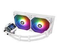 Thermalright FW280 ARGB blanc pour CPU, système de refroidissement à eau PC 280, écran LCD IPS avec résolution 320x240, pour AM5 et Intel LGA1700/1851, refroidisseur pour CPU avec écran LCD 2,4 pouces