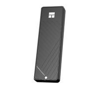 Thermalright HR-EB101 C Boîtier en aluminium noir avec refroidissement actif, boîtier de protocole NVMe. USB 3.2 Gen 2, transfert haute vitesse 10 Gbit/s. Convient pour les ordinateurs, tablettes, etc