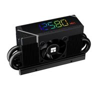 Thermalright HR10 2280 PRO Digital Black Boîtier de disque dur haute performance avec caloduc AGHP 4 x 5 mm, écran numérique ARGB, refroidissement de petits ventilateurs, refroidissement des