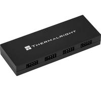 Thermalright Interal Hub USB 2.0 X5, alimentation SATA, support magnétique, extension USB 9 broches pour carte mère PC (noir)