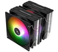 Thermalright Peerless Assassin 120 ARGB Noir V3 Refroidisseur d'air pour processeur, 6 caloducs, double ventilateur de processeur, couvercle supérieur noir, pour AM4/AM5, Intel lga1851/1700/115X/1200