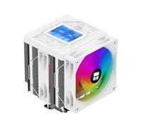 Thermalright Peerless Assassin 120 Vision ARGB Refroidisseur de processeur 6 caloducs pour PC Écran d'affichage magnétique de 7,1 cm avec résolution 320 x 240 pour AM4/AM5 et Intel LGA1700/1851 Blanc