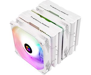 Thermalright Peerless Assassin 120 White ARGB Refroidisseur d’air CPU,6 caloducs, Double ventilateur PWM TL-C12W-S de 120 mm,Technologie AGHP, Pour AMD AM4 AM5,Intel 1700/1150/1155/1200/2011