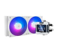 Thermalright Refroidisseur à eau Warframe 240 ARGB AM4/AM5/Intel LGA1700, 2 ventilateurs PWM 2000 tr/min, écran LCD IPS 320 x 240, blanc