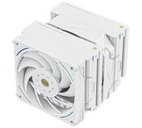 Thermalright Royal Pretor 130 Ultra White Refroidisseur d'air pour processeur, double tours, haute performance, 7 tuyaux thermiques, couvercle supérieur blanc brossé, pour AM4/AM5, Intel lga1851/1700