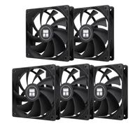 Thermalright TL-C12C X5 Ventilateur de processeur Noir 1550 tr/min Vitesse de rotation 120 mm Ventilateur de boîtier d'ordinateur PWM pour refroidisseur de boîtier et de liquide et refroidissement CPU