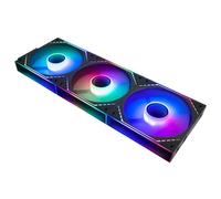 Thermalright TL-M12QR-S X3 Lot de 3 ventilateurs de boîtier silencieux 120 mm Fonction PWM Infinity Mirror Effet lumineux ARGB Design ventilateur inversé Module de puce d'alimentation simplifie le