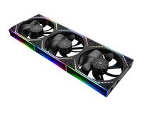 Thermalright TL-M12QR X3 Lot de 3 ventilateurs de boîtier silencieux 120 mm Fonction PWM Infinity Mirror Effet lumineux ARGB Design ventilateur inversé Module d'alimentation simplifie le câblage
