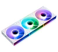 Thermalright TL-M12QRW-S X3 - Ventilateurs de boîtier PC de 120 mm, à lame inversée, flux d'air 1500 tr/min, chaîne marguerite ARGB, éclairage miroir infini, lot de 3