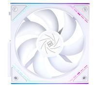 Thermalright TL-M12QWCPU Ventilateur 120 mm - Connexion PWM - Refroidissement silencieux pour ordinateur avec roulement S-FDB - Ventilateur PC avec effet miroir ARGB - Faible bruit - Blanc
