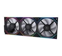 Thermalright TLM12QR X3, ventilateur de châssis d'épissure sans fil, ventilateur d'épissure de blocs de construction, effet d'éclairage ARGB miroir infini, conception de lame inversée, nouveau module