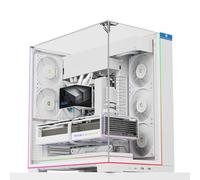 Thermalright TR A70 ARGB Blanc ATX Boîtier de Jeu en Verre sans Colonne, 3 côtés, 8 Fentes de Ventilateur pour processeur, libération Rapide, Montage Vertical de Carte Graphique, Bandes Lumineuses