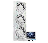 Thermalright TR Mjolnir Vision 360 UB PRO ARGB Refroidisseur de Processeur AIO Blanc 360mm avec Ventilateur en Ligne, Écran LCD 3,5" Résolution 640x480 pour AM4/AM5/Intel LGA1700