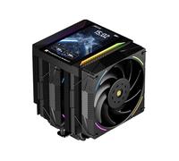 Thermalright TR Peerless Assassin 120 VISION MAX ARGB Black Refroidisseur d'air pour processeur, double tour 2150 tr/min, écran IPS 5" (résolution 480 x 854), pour Intel LGA1851/1700/115x et AMD AM4/AM5