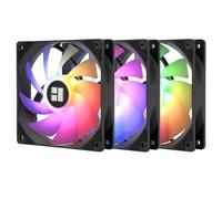 Thermalright TR TL-C12C-S X3 Lot de 3 Ventilateurs de Processeur, 120mm, Effet Lumineux ARGB 5V, Interface LED à 3 Broches, Absorption des Chocs, Alimentation PWM à 4 Broches, Vitesse 1550tr/min