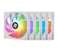 Thermalright TR TL-C12CW-S X5 Ventilateur de processeur Blanc 1550tr/min Vitesse de rotation 120 mm Ventilateur de contrôle PWM pour boîtier et refroidissement liquide et processeur