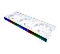 Thermalright TR TL-M12Q X3 Lot de 3 Ventilateurs de Processeur ARGB Infinity Mirror Blanc Refroidissement sans Fil 120mm Effet Lumineux Réglable 2000tr/min