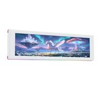 Thermalright TR Trofeo Vision 9.16 ARGB Écran LCD magnétique Blanc | Résolution 1920 x 480, attiré magnétiquement par la surface du châssis, affichage image/vidéo à faire soi-même, blanc