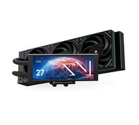 Thermalright Trofeo Vision 360 ARGB Refroidisseur de processeur AIO Noir 360 mm Écran LCD IPS avec résolution 1280 × 480 pour AM4/AM5, Intel LGA1851/1700, écran LCD long de 6,86 pouces haute