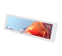 Thermalright Trofeo Vision Écran LCD 9,16 pouces LCD magnétique couleur Blanc Résolution 1920 x 480 Facile à installer Température principale CPU/GPU (Blanc)
