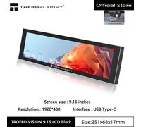 Thermalright TROFEO VISION LCD IPS écran LCD couleur, 9.16 pouces/magnétique/résolution 20*480/écran d'affichage de port USB type-c Black