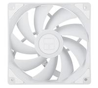 Thermalright Ventilateur de processeur TL-C12CW - 120 mm - Ventilateur d'ordinateur silencieux PWM à 4 broches avec roulement S-FDB inclus, jusqu'à 1550 tr/min (blanc)