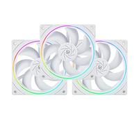 THERMALRIGHT Ventilateur de refroidissement CPU TL-S12W PWM pour boîtier, effet lumineux avec cadre délicat, connecteur PWM 4 broches pour ordinateur avec châssis ARGB, vitesse 1500 tr/min (120 mm, 3)