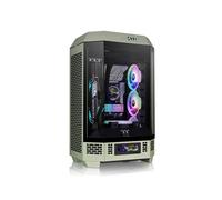 Thermaltake 300 Matcha Green Micro Tower, micro ATX/Mini-ITX, SPCC, Vert, 3x3.5", 2x2.5", USB 3.2 Gen 1 Type-A, USB 3.2 Gen 2 Type-C, Panneau Verre Trempé
