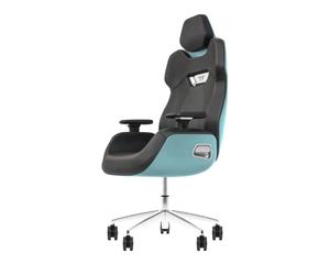 Thermaltake Argent E700 Gaming Chair Turquoise | Design by Studio F.A. Porsche | Chaise de Bureau | Cuir véritable | Ergonomique | Confort Maximal | Turquoise