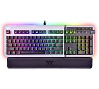 Thermaltake Argent K5 Sliver Switch (GER) filaire Clavier de gaming allemand, QWERTZ titanium éclairé