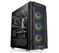 Thermaltake Boîtier PC Versa T27 TG ARGB CA-1W2-00M1WN-01 Noir – 3 ventilateurs ARGB, verre trempé