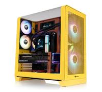 Thermaltake CA-11F-00MMWN-00 : Boîtier PC Midi Tower Caramel, ATX/micro ATX/Mini-ITX, 2x3.5", 3x2.5", Vent. arrière 2x120mm, USB 3.2 Gen 1/2, SPCC & Verre trempé