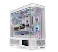 Thermaltake CA-11H-00F6WN-00 Boîtier PC Full Tower Blanc, ATX/EATX/microATX/Mini-ITX, 3x3.5", 3x2.5", USB 3.2 Gen 1/Gen 2, Ventilation 120/140mm, Radiateurs 420mm, SPCC/Verre Trempé
