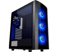 Thermaltake Boîtier PC Versa J25 TG RGB – verre trempé – ATX – Noir