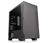 Thermaltake CA-1Q9-00S1WN-00 S100 Boîtier d'ordinateur Micro-ATX Mini Tour en Verre trempé avec Ventilateur arrière 120 mm pré-installé Noir
