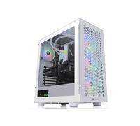 Thermaltake CA-1S3-00M6WN-03 Boîtier PC Midi Tower Blanc, ATX/micro ATX/Mini-ITX, 2x3.5", 5x2.5", USB 3.2 Gen 1/Gen 2, Vent. 120mm arrière