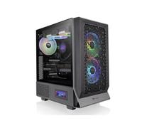 Thermaltake Ceres 300 TG - Boîtier PC Midi Tower Noir, ATX/EATX/microATX/Mini-ITX, 2x140mm avant, USB 3.2 Gen1/Gen2, SPCC/Verre Trempé