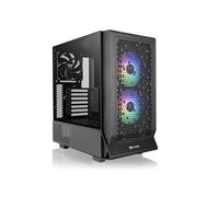 Tour midi Thermaltake Ceres 330 TG Boîtier gaming noir fenêtre latérale