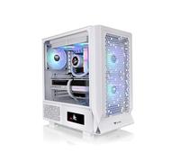 Thermaltake Ceres 330 TG Blanc : Boîtier PC Midi Tower ATX/EATX, 2x140mm avant, verre trempé, 1x 3.5", 5x 2.5", USB 3.2 Gen1/Gen2 Type-C