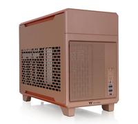 Thermaltake Châssis TR100 SFF ; Support mITX ; 18,9 litres ; câble élévateur PCIe 4.0 Inclus ; dégagement du GPU 360 mm ; Support de radiateur 280 mm ; Support PCIe Amovible ; Sable de Gravier ; CA