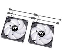 Thermaltake CL-F149-PL12SW-A Ventilateur pour PC noir, transparent, RVB (l x H x P) 120 x 120 x 25 mm