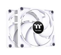 Thermaltake 152-PL14WT-A CT140 Lot de 2 ventilateurs de refroidissement pour PC, design en chaîne, vitesse jusqu'à 1 500 tr/min, ventilateur à roulement hydraulique de 140 mm, fixation