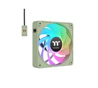 Thermaltake CL-F199-PL14MG-A : Kit de 3 ventilateurs 140mm Vert, 500-1800 tr/min, 94.95 CFM, 32.8 dB(A), roulement hydraulique, connecteur 4-pin PWM, LED RGB