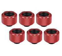 'Thermaltake CL-W209-cu00re-B Pacific C de Pro G1/4 PETG OD Compression Fitting, 16 mm, Lot de 6 Rouge
