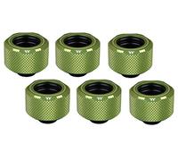 'Thermaltake CL-W212-cu00gr-B Pacific C de Pro G1/4 PETG OD Compression Fitting, 16 mm, Lot de 6 Vert
